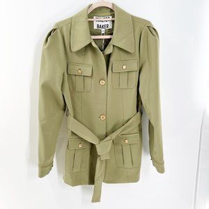 Walter Baker Victoria Jacket In Army Green Size M NWT